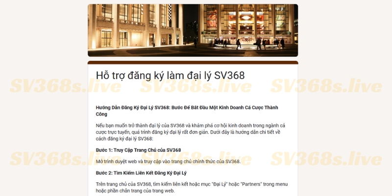 Đại Lý Sv368s.live